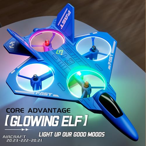 ANTSIR RC Plane ABS Fighter Jet Drone Flying Toy for Kids Birthday Gift