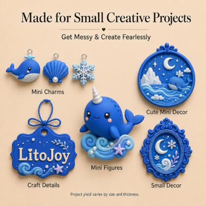 Blue Air Dry Foam Clay 100g/3.5oz, Soft & Easy to Mold - color: Blue