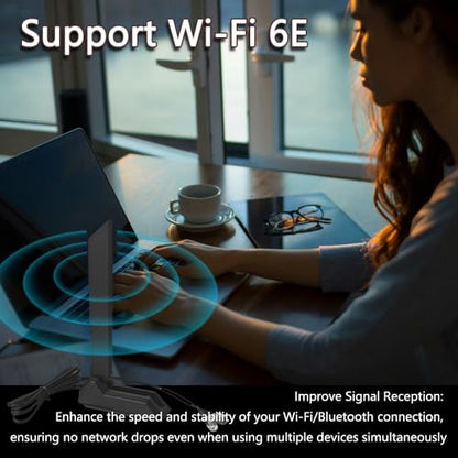 GinTai WiFi 6E Antenna for ASUS ROG Strix X570-E X570-PRO Gaming Z690-PLUS
