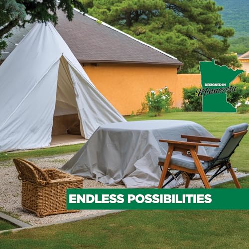 EZ Drop Painter's Large Canvas Fabric Drop Cloth for Painting (6 ft. x. 9 ft.) - size: 6 ft. x 9 ft.