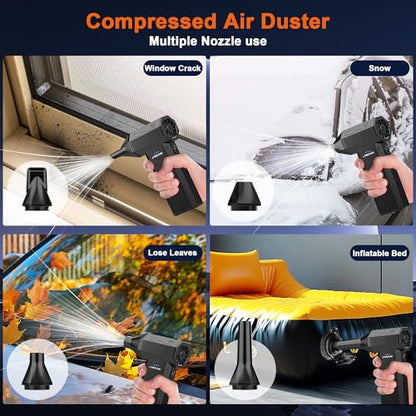 Compressed Air Duster-130000RPM Super Power Air Blower with Brushless Motor