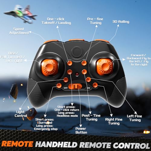 Remote Control Airplane Drone for Kids 8-12, Outdoor Flying Toy for Boys - size: L0718