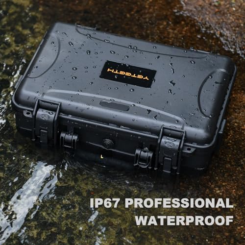 Hard Case for DJI Mini 3 Pro: with Custom Foam for DJI Mini 3/4 Pro Drone - color: Black