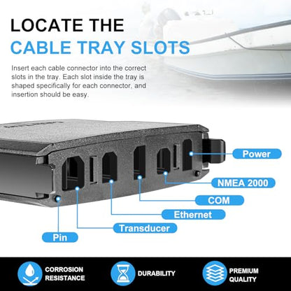 Cable Collector Tray ‎for All Humminbird Helix 8/9/10/12 Series, Replace for 740184-1