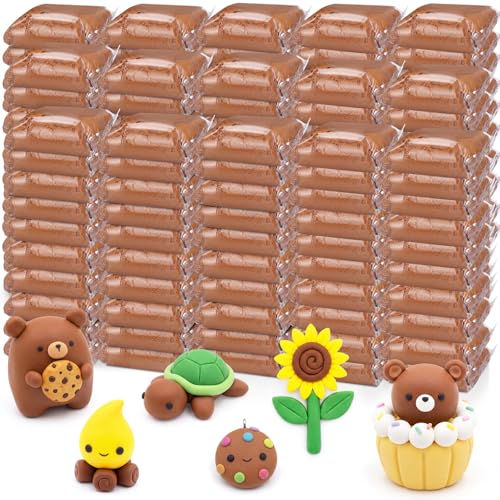 VioraWhite 216 Pcs 76oz Brown Air Dry Clay Bulk Ultra Light Modeling Clay