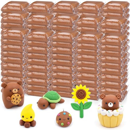 VioraWhite 216 Pcs 76oz Brown Air Dry Clay Bulk Ultra Light Modeling Clay