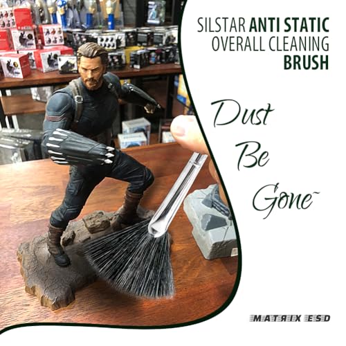 Matrix Anti Static Overall Dual-Action Cleaning Brush -Ideal for Model Kits, Figures, and Intricate Items