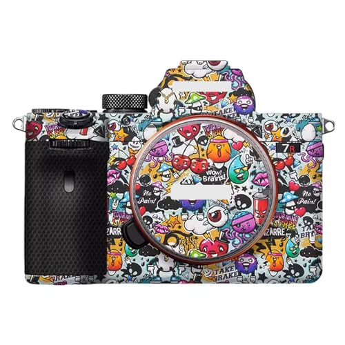 Anti-Scratch Camera Skin Wrap Sticker Coat Vinly Protective Film Body Protector Decals Cover for Sony A7II A7RII A7SII A7M2(Graffiti White) - color: Graffiti White