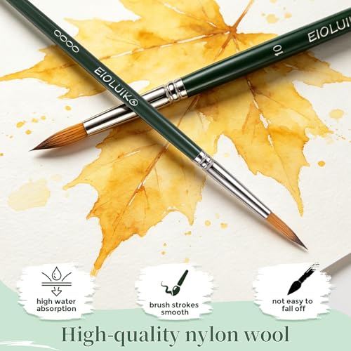 Detail Paint Brushes 14 Pcs Miniature Exact Size for Every Detail