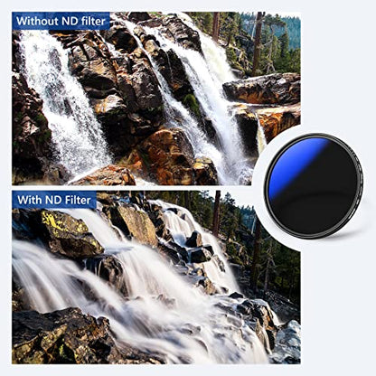 NEEWER 49mm Variable ND Filter ND2-ND400 (1-9 Stops) - size: 49mm