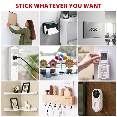 Sinfuo Double Sided Tape Heavy Duty(0.74" x 22Ft), Removable Nano Double Sided Adhesive Tape, Removable Damage Clear Mounting Tape Picture Hanging Adhesive Strips - color: Clear, size: 0.74in x 22ft