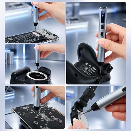 LIFEGOO Electric Screwdriver, 83 in 1 Precision Electric Screwdriver Set - color: Grey, size: 83 in 1
