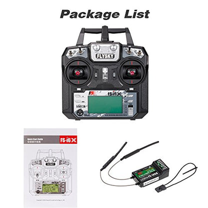 Flysky FS-i6X 2.4GHz 10CH AFHDS 2A RC Transmitter with FS-iA6B Receiver for RC Drone Airplane Helicopter