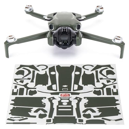 WRAPGRADE Skin Stickers Compatible with DJI Mini 4 Pro | Full Wrap (Army Green) - color: Army Green