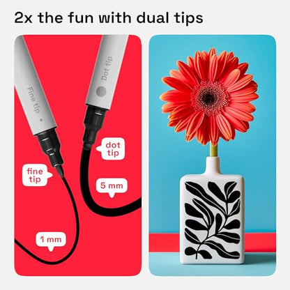 ARTISTRO Black Dual-Tip Acrylic Paint Pens - Set of 2 - color: Black