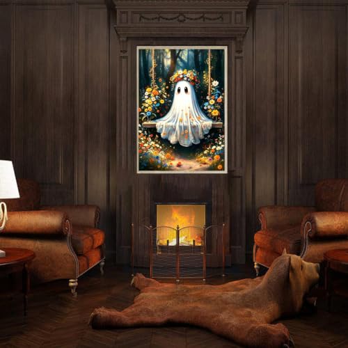 SUJINMEI Ghost Paint by Numbers Kit for Adults Without Frame 16X20 inch - color: MT23186-US
