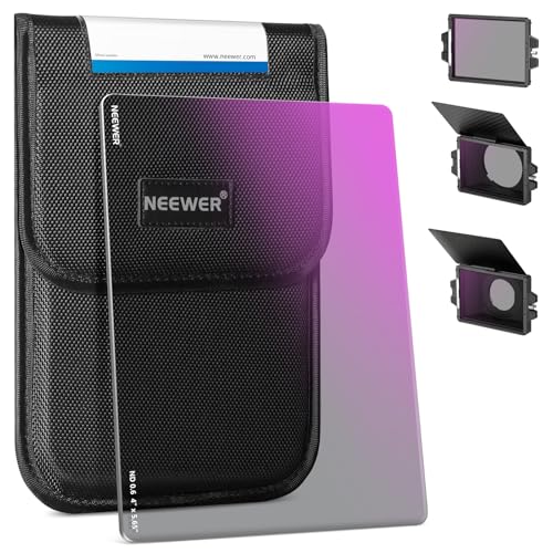 NEEWER ND0.6 (2 Stops) Square ND Filter, 4"x5.65" Dual Sided 30 Multi Nano Coated Cinema Neutral Density Filter for NEEWER Matte Box Compatible with Tilta Compatible with SmallRig - style: ND0.6 (2 Stops)