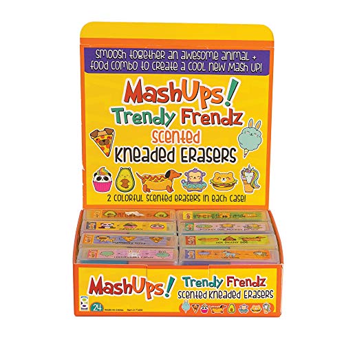 Raymond Geddes Trendy Frends Mashup Kneadable Erasers (Pack of 24)