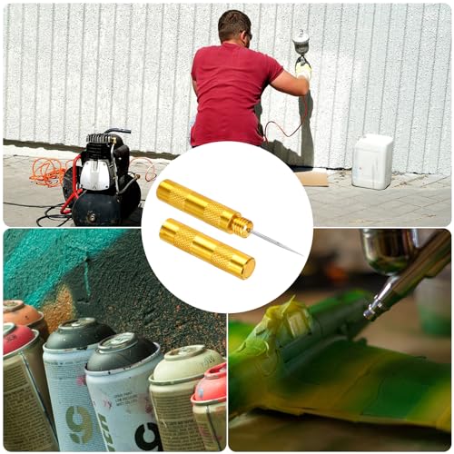 PATIKIL Air Brush Needle Cleaning Tool, 2pcs Wash Needle Tool Spray Cleaning Repair Tool for Spray Gun Needle