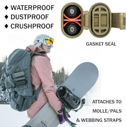 Thyrm CellVault XL Waterproof Battery Storage Case: AA, AAA, CR123, 18650 - color: Flat Dark Earth