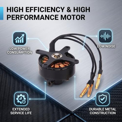 Brushless Motor, High Performance 1450KV 2206 Size with 20A ESC, Fixed Wing Replacement for RC Aircraft Drone Racing FPV Flying Hobbyists