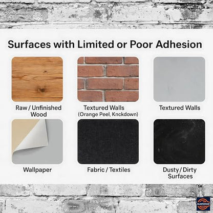 Double Sided Nano Tape, 2 in Wide, Heavy Duty Wall Mounting, Heat Resistant