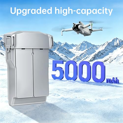 5000mAh Mini 5 Pro/4 Pro/3 Battery,(2 Pack) 52 Mins Max Flight Time Replacement Intelligent Flight Battery,Compatible with DJI Mini 5 Pro Drone - size: Battery*2