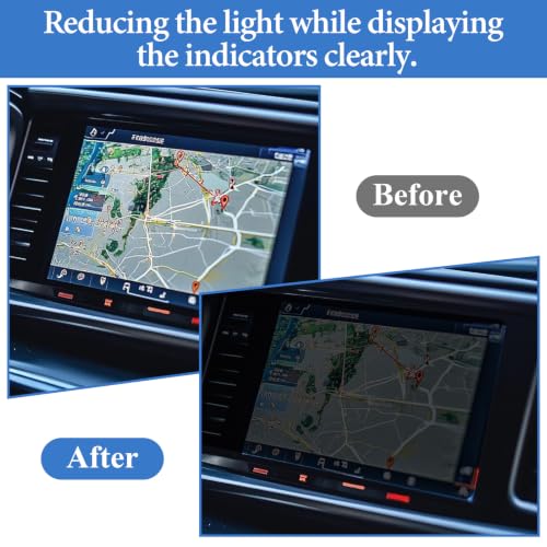 4 Pcs Static Clings Dimmer Sheets 50-80% Dimming of Lights Black Light Blocking Stickers for Electronic Alarm Cocks, Monitors, Radios, Car Screens, Led Electronics (2Size, Cuttable)