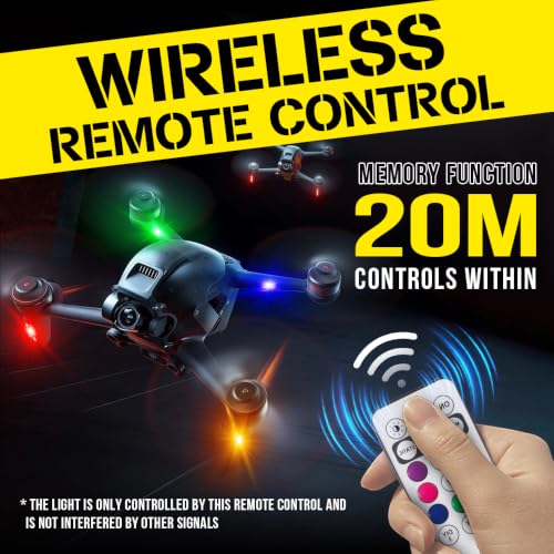 Wireless LED Strobe Lights for Car with Remote Control-10 Modes - size: 8pcs