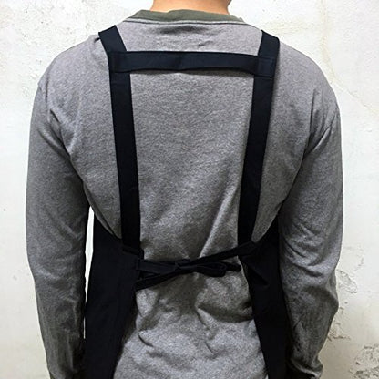 Artist apron/Long apron - Navy Blue - color: Indigo Blue
