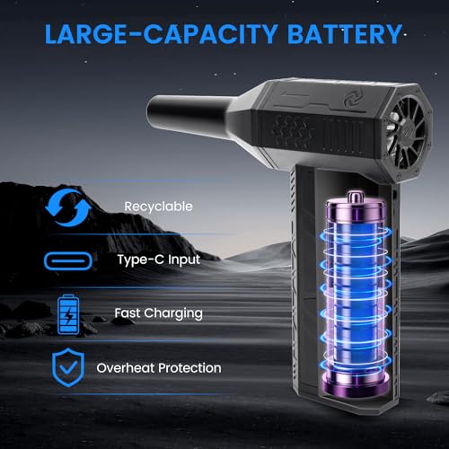 Compressed Air Duster, 3-Gear Electric Air Duster Rechargeable
