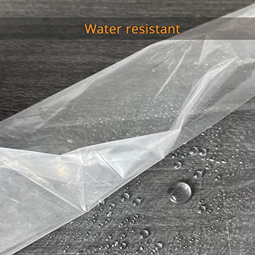 5-Pack Plastic Drop Cloth Sheet 9x12 Ft, 1 Mil Thick Clear Painting Tarps - size: 5 Pack, 9'x12'