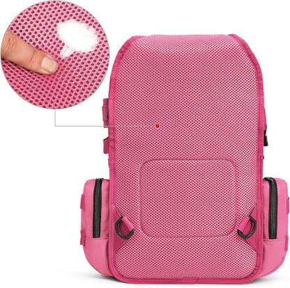 G4Free Large Tactical EDC Sling Bag, Adjustable Holder Backpack for Men - color: Rose Red