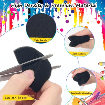 24+1 Pcs Face Paint Sponges Kit, Boyistar Art Work Body Painting Sponge
