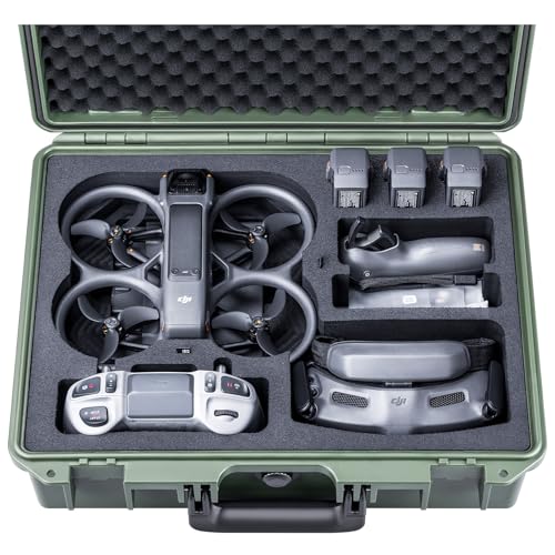 Lykus Titan AT200 Hard Case for DJI Avata 2,Goggles 3(NOT N3),FPV/Motion RC - color: Green