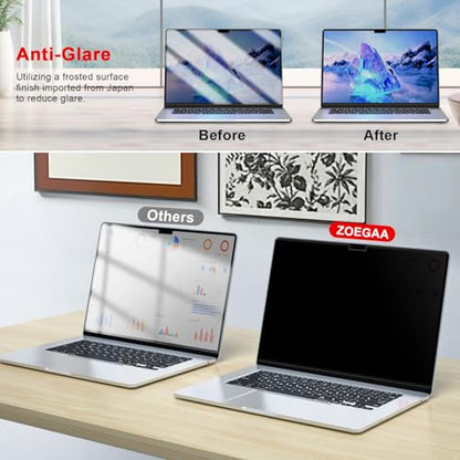 Magnetic Privacy Screen for Macbook Pro 14 Inch (2021-2026, M1,M2,M3,M4,M5) - size: macbook pro 14 inch