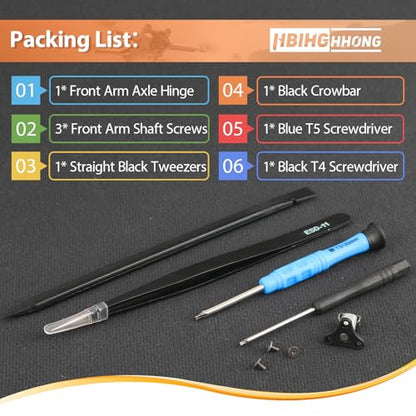 Front Arm Axis Replacement for DJI Mini 3 Front Arm Shaft Screws Front Arm Hinges for DJI Mini 3 Pro Drone Accessories Parts with Repair Tools（3Pcs Screws）