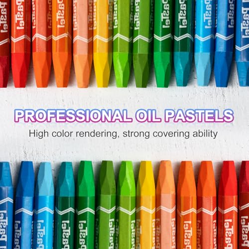 PATIKIL Yellow Green Oil Pastels, 36Pcs Soft Oil Crayons Pastels Stick Vibrant and Creamy Art Supplies Bulk for Artists Beginners Art Painting Drawing Blending Graffiti Gallery - color: Yellow Green