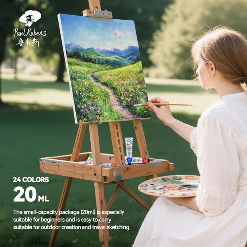 Paul Rubens Oil Paint, 24 Colors*20 ml Tubes, Professional Bright Colors