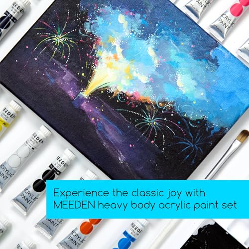 MEEDEN Beginners Acrylic Paint Set: 12 Colors 12ml/0.41 fl oz - color: 12 Colors