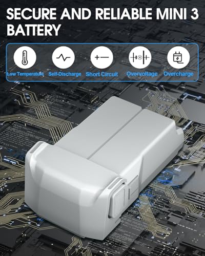 Anegine Mini 3 Battery for DJI Mini 3/4 Pro and Charging Hub, 47Min 2-Pack