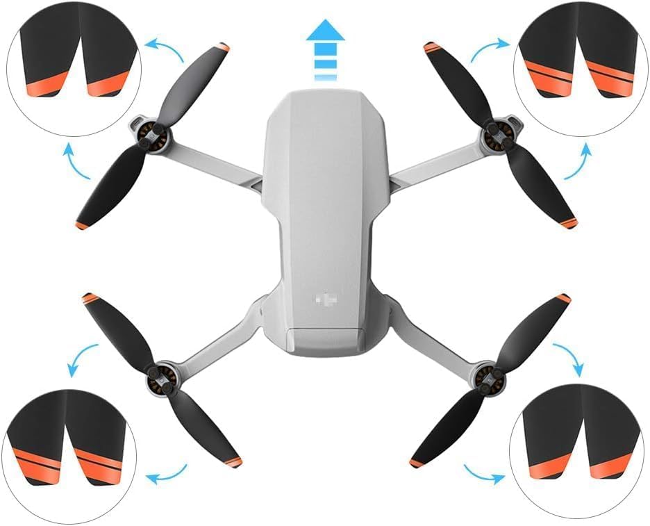 24PCS Propellers for DJI Mini 4K, Mini 2, Mini 2 SE & Mini SE Drone Blades - color: 24 Pcs