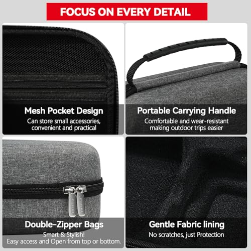 ivoler Lightweight & Compact Carrying Case for DJI Neo Drone – Easy-to-Carry Hard Bag for Fly More Combo, RC-N3 Controller,Batteries Accessories
