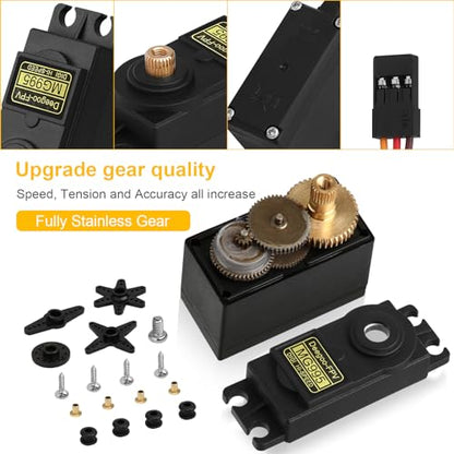 Deegoo-FPV MG995 13KG High Torque Metal Gear Servo Motors, 2-Pack - style: MG995-2pack