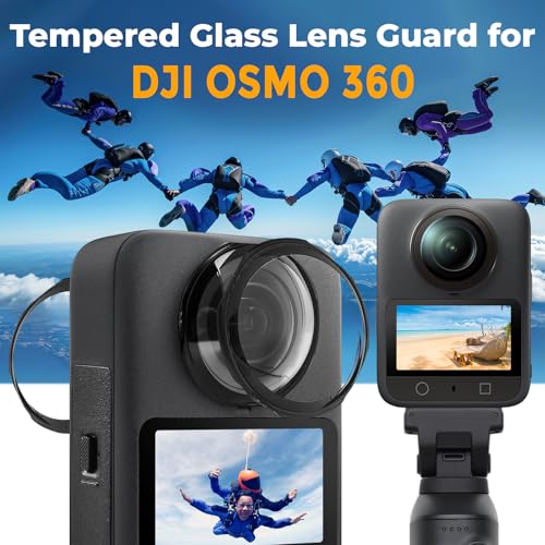 JZW-Shop Glass Lens Guard Compatible with DJI OSMO 360 Camera, HD Clear, 9H