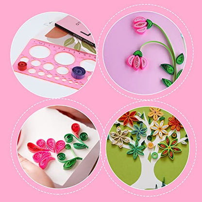 LOKUNN Circle Template for Drawing, Pink Circle Stencil Templates - color: 1 pcs pink