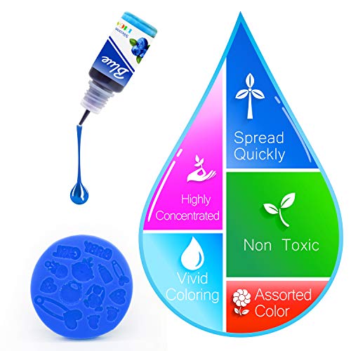 Silicone Rubber Pigment, 8 Colors Liquid Silicone Coloring Dye Vibrant