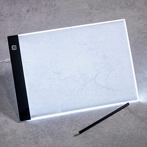 A4 Diamond Art Light Board,LED Copy Board Light Tracing Painting Pad Box