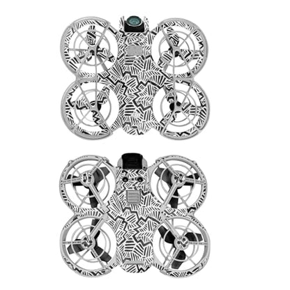 Glossy Glitter Drone Skin Compatible with DJI Neo - Abstract Black - Premium 3M Vinyl Protective Wrap Decal Cover - Easy to Apply | Crafted in The USA by MightySkins - color: Abstract Black, style: Glossy Glitter Finish