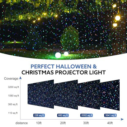 Outdoor RGB Laser Projector Lights 3 Color Starry Sky Firefly Effect - color: Style 2